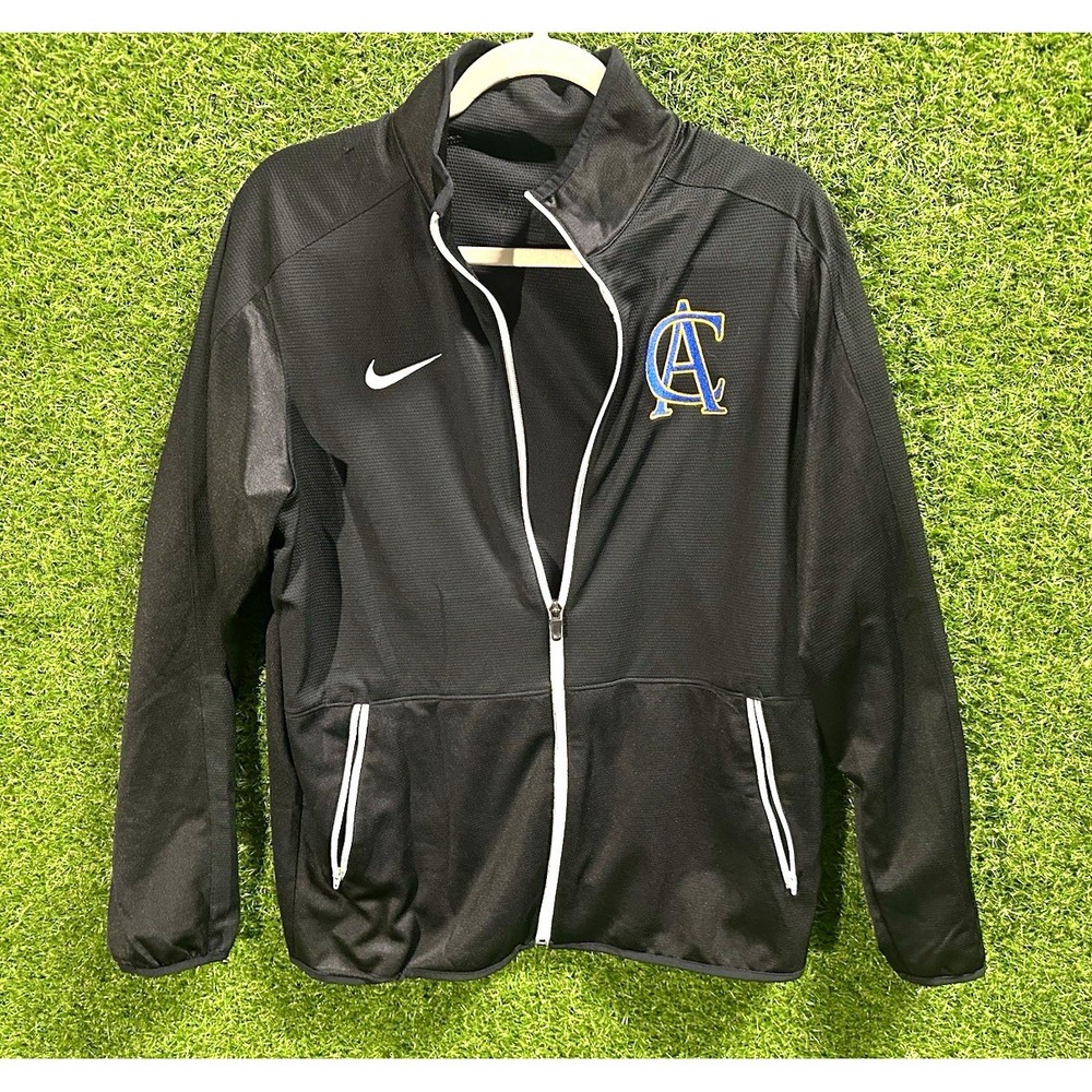 Nike Therma-FIT Black Full Zip Track Jacket Pockets Men's Medium 273583-010